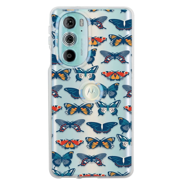 Funda InstaCase para Moto Edge 30 Pro Patron de Mariposas Uso Rudo