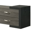 thumbnail image 5 of Teny TV Stand Media Cabinet- 70 Inch- 4 Drawers- Black Edge- Gray Wood, 5 of 6
