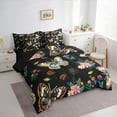 thumbnail image 3 of Homewish Flying Butterflies 7 Pieces Bedding Comforter Set for Teens Female Men,Chic Flowers Full Bedding Set Lightweight,Abstract Gradient Ombre Fitted Sheet Flat Sheet,Breathable Home Decor, 3 of 8