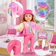 thumbnail image 4 of Juego de maletas de viaje para muñecas WONDOLL para muñeca americana de 18 pulgadas, 4 of 7