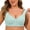 #1 Blue, variant on Womens Bras Comfortable Older Front Closure Convenient Everyday Mid Buttons Gathering Supportive Seamless Underwear for Women