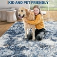 thumbnail image 6 of GlowSol 2'x6' Long Runner Rug Hallway Kitchen Abstract Runner Rug Soft Non Slip Bedroom Runner Rug for Laundry Entryway, Blue, 6 of 8