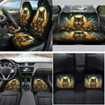 thumbnail image 2 of Yuyamidu Wolf Car Seat Cover Set of 15 Sunflower Car Floor Mats Steering Wheel Cover Seat Belt Cover Cup Mat Gear Shift Knob Cover Handbrake Cover, 2 of 6