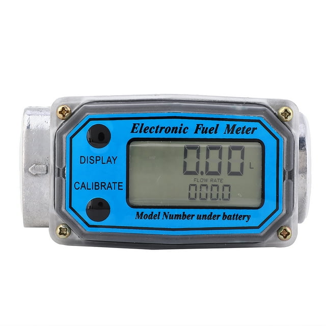 Medidor de flujo de combustible diésel de turbina digital mini, 10-200 l, 1" NPT