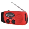 thumbnail image 1 of Equipo de radio Portátil AM FM NOAA Radio meteorológica Lámpara de emergencia con energía solar Linterna Luz de lectura Manivela Radio de mano Andoer Equipo de radio, 1 of 7