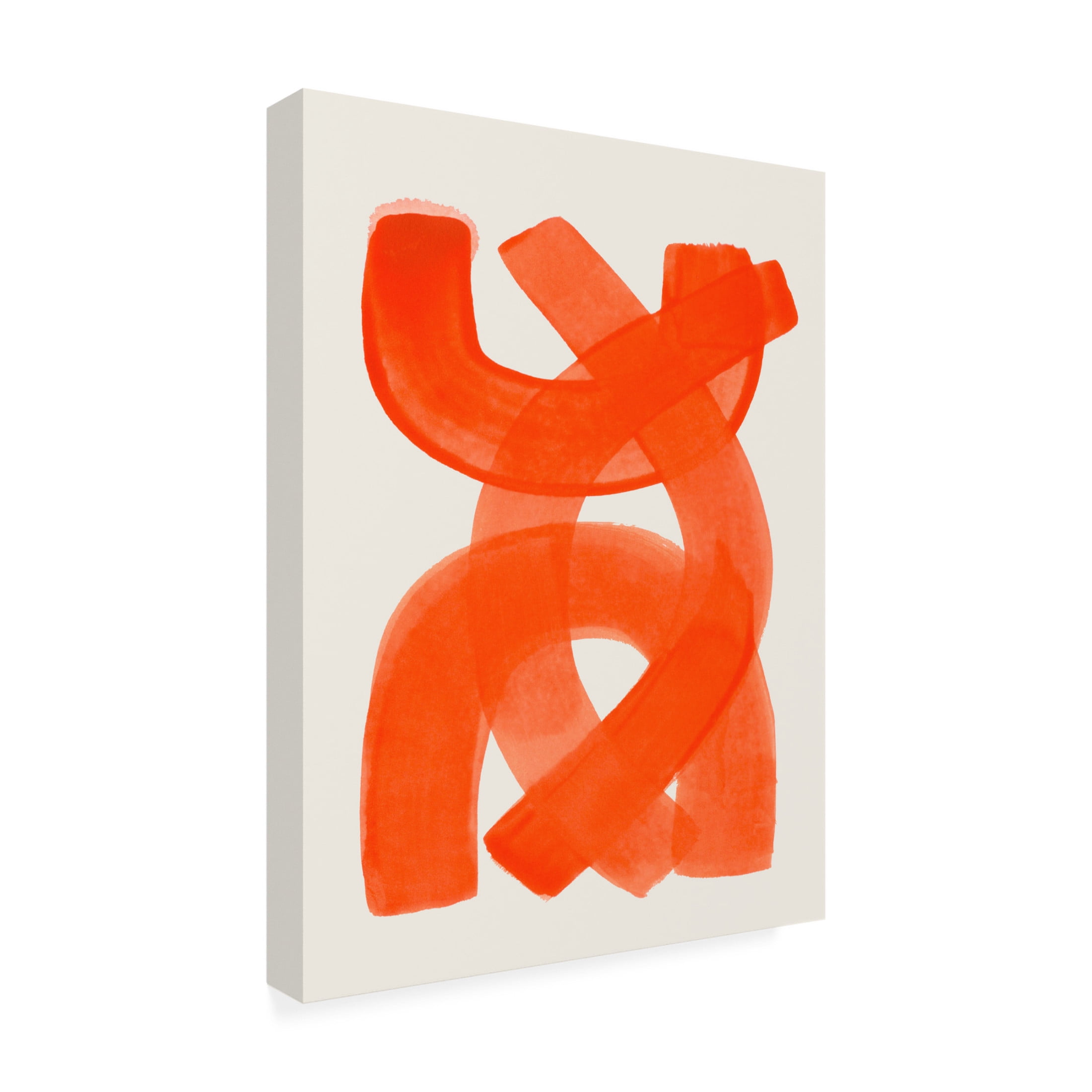 Trademark Fine Art Ejaaz Haniff  Orange Strokes Canvas Wall Art