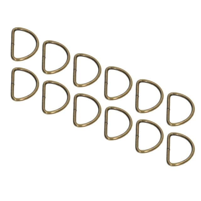 100 Uds Anillos en D para Coser Anillos en D de Metal Clásicos para Cinturones de Bricolaje Cinturones de Equipaje Bolsos Mochilas Anillos de Metal de Apariencia Refinada Anggrek Otros