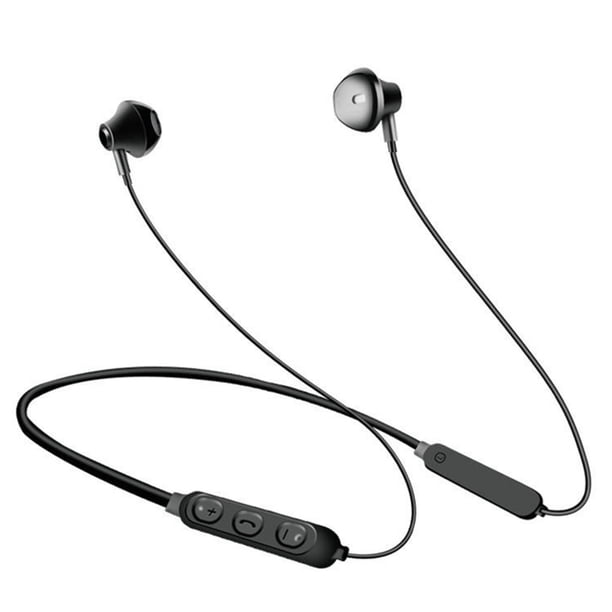 Auriculares Bluetooth 5.0 Auriculares deportivos para colgar en el cuello Auriculares inalámbricos deportivos a prueba de sudor, Negro Yuarrent EL2692-01