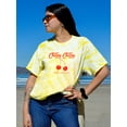 thumbnail image 2 of Cherry Cherry Fashion Slogan Tie Dye Cyclone Women -Image by Shutterstock, Female XX-Large, 2 of 4