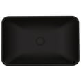 thumbnail image 3 of VIGO Hadyn Modern Black Matte Shell Glass 22 in. L x 14 in. W x 4 in. H Rectangular Vessel Bathroom Sink, 3 of 7