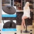 thumbnail image 5 of Dkeli Counter Height Barstools Set of 2 Bar Stools Modern Swivel Stools Adjustable Bar Chairs with Footrest, Brown, 5 of 7