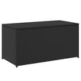 thumbnail image 2 of vidaXL Boîte de Rangement de Jardin en Rotin Poly 100x50x50 cm Noir Intérieur/extérieur Capacité 181L, 2 of 5