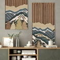 thumbnail image 6 of Wooden Mountain Wall Art Tropical Wall Decor Minimalist White Decorations 16 x 32 ich, 6 of 8