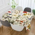 thumbnail image 2 of Yayeee Tablecloths 60" x 60" Rectangle Wrinkle Resistant Party Table Cover, Beige Floral, 2 of 8