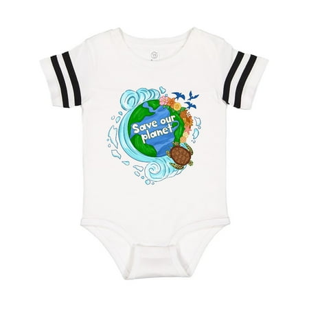 

Inktastic Earth Day Save Our Planet Turtle and Birds Gift Baby Boy or Baby Girl Bodysuit