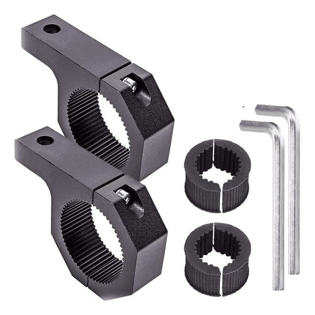 Bases Para Luces Auxiliares Metal Motocicleta Auto 2 pzs negro