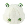thumbnail image 2 of ZSQDM Women Autumn Winter Plush Fisherman Hat Cartoon Frog Warm Flannel Basin Hat Thickened Hat beanie of Men White Cowboy Hat Bomber Hats Chair Leg Caps, 2 of 4