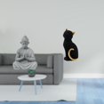 thumbnail image 2 of Estatua de mono, figura de Buda, estatua de gato, adorno de resina de arenisca en miniatura, adecuado para sala de estar, escritorio, meditación, jard, 2 of 8