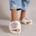 thumbnail image 2 of Vedolay Fuzzy Slippers Women Ladies Fuzzy Slippers Indoor Outdoor Slippers for Women Men Beige,41, 2 of 5