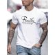 thumbnail image 1 of Camiseta informal de cuello redondo para hombre con estampado de letras sencillas - Algodón transpirable, lavable a máquina, estampado de letras, manga corta, informal, para hombre, 1 of 4