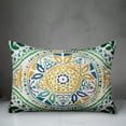 thumbnail image 3 of Creative Products Large Yellow and Green Folk Pattern 14x20 Indoor / Outdoor Pillow, 3 of 3