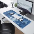 thumbnail image 2 of Blue Camouflage &nbsp;mouse Padswaterproofno Slip&nbsp;for Office Home Work GamingmousematRubber Base Mousepad with Stitched Edges 31.5x11.8inches, 2 of 7