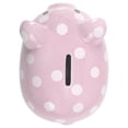 thumbnail image 5 of Baby Essentials My First Piggy Bank for Newborns, Infants and Toddlers in Pink & White Polka Dots, 5 of 6