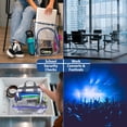 thumbnail image 3 of Trailmaker Clear See Through Backpack| Transparent Clear Backpack Bags Stadium Approved for Mens, Women, Travel (Blue), 3 of 9