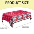 thumbnail image 2 of 1PC Tablecloth Christmas Tablecloth 59*70.86in Christmas Washable Table Cover For Xmas Party Decoration Picnic Dinner Decor, 2 of 8