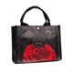 thumbnail image 3 of Bolsa de compras de gran capacidad, duradera, para mujer, de tela gruesa y sólida, ecológica, con flores rosas, reutilizable, para viaje y almacenamiento, 3 of 5
