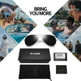 thumbnail image 7 of Joopin Polarized Aviation Sunglasses for Men Women Classic Mirrored Lens UV Protection Sun Glasses (Silver Black), 7 of 7