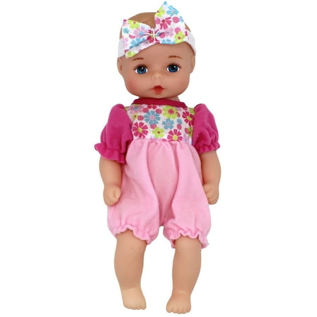 Baby's First Bathtime Baby Softina in Jumper With Matching Headband and Feel So Real Skin - Safe for Children 1 Year & Up