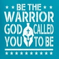 thumbnail image 5 of Wild Bobby Be The Warrior God Called You To Be Inspirational/Christian Men Graphic Tee, Light Turquoise, XX-Large, 5 of 5