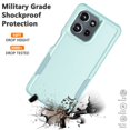 thumbnail image 7 of For Motorola G Power 5G 2025 Case, 2 in 1 PC Phone Case for Moto G Power 5G 2025 Case, Njjex Heavy Duty Rubber & Rugged Shockproof Full Body Protection Case Cover - Green, 7 of 7