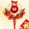 thumbnail image 3 of Guirnalda Colgante de Pared Oriental , Bayas Rojas Decorativas, , Decoración de año Nuevo Chin Adorno de Celebración de Puer D Baoblaze Corona de puerta, 3 of 8