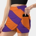 thumbnail image 3 of Clemson South Carolina Purple & Orange Team Color Stripes Women's skirt Sport Skort Skirt With Pocket Fashion Korean Style, 3 of 7