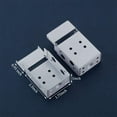 thumbnail image 7 of 4 Pieces Blind Brackets 2 Inch Low Profile Box Mounting Bracket for Headrail (White), 7 of 7