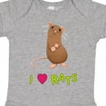thumbnail image 4 of Inktastic I Love Rats Boys or Girls Baby Bodysuit, 4 of 5