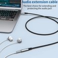 thumbnail image 2 of Cable de extensión para auriculares QianLink de 3,5 mm macho a hembra, paquete de 2, 2 of 6