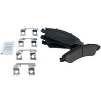Front Brake Pad Set - Compatible with 2007 - 2018 Chevy Silverado 1500 2008 2009 2010 2011 2012 2013 2014 2015 2016 2017