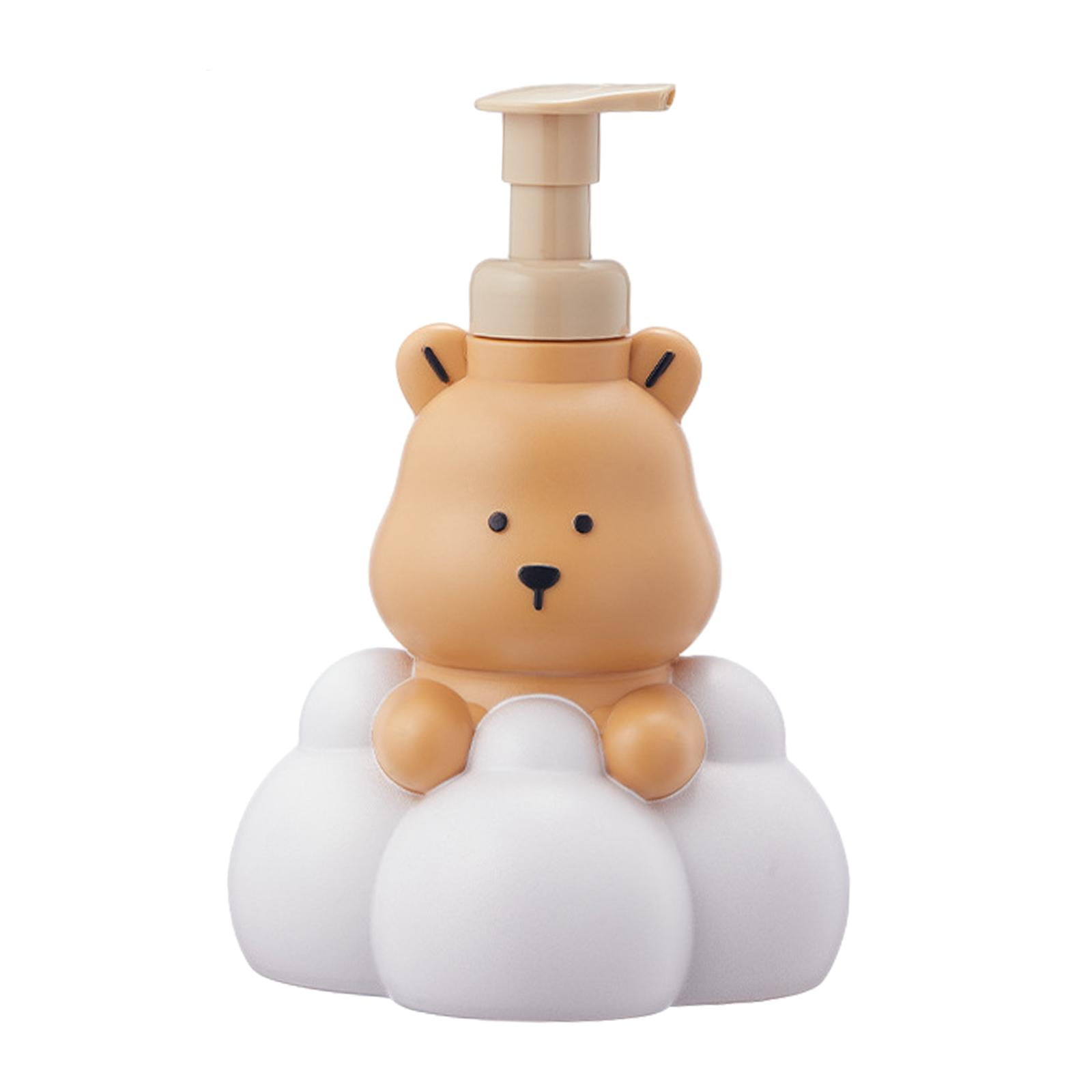 Foam Soap Dispenser Pump Empty Foaming Pump Bottle for Office Airport Toilet 500ml Light Brown