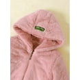 thumbnail image 5 of Alvivi Kids Girls Fleece Jacket Coat Full Zip Hoodie Sweater Warm Outerwear 6-14, 5 of 7