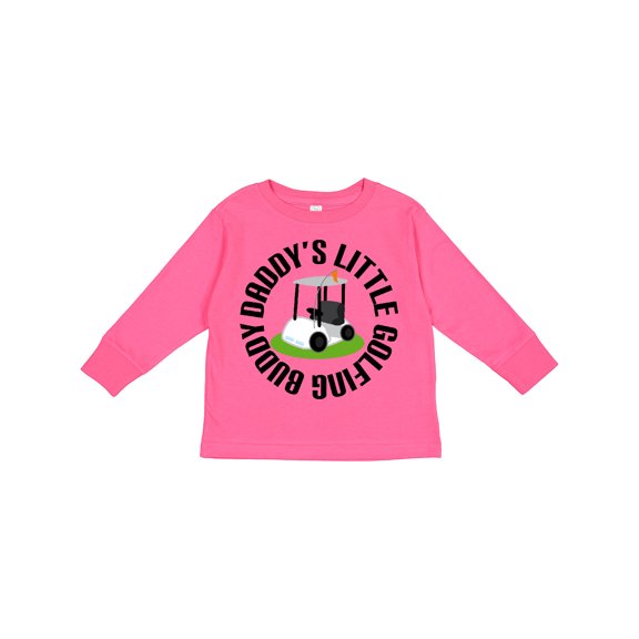 Inktastic Daddys Little Golfing Buddy Boys or Girls Long Sleeve Toddler T-Shirt