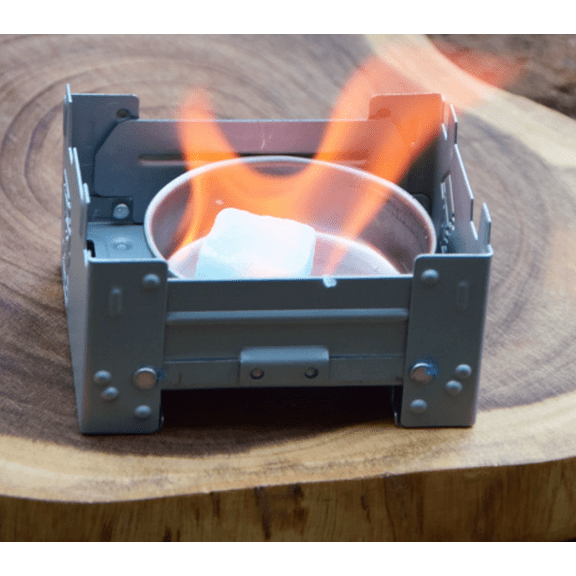 Portable Outdoor Camping Alcohol Stove Burner, 3.9-inch, Removable Design for Hiking