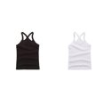 thumbnail image 1 of (2-Pack) Rinsvye Children Vest Sleeveless Undershirt Pure Tank Tops Girls Lightweight Breathable Summer, 1 of 3