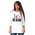 thumbnail image 5 of Funny Couples Matching Set Beard Butt Women's Long Sleeve T Shirt Brisco Brands L, 5 of 6