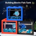 thumbnail image 5 of DOCINPET Small Betta Fish Tank Set, Aquarium Tank Kit with USB LED Lighting, 0.5 Gallon Stackable Fighting Fish Tank Set, 5 of 6