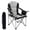 Black, variant on EDX Heavy Duty Camping Chair 500 lb Capacity, Oversized Extra Wide for Adults, Padded High Back Folding Lawn Chair, 500 lbs Steel Frame, Portable Outdoor Camping Chair with Cup Holder, Blue Gray