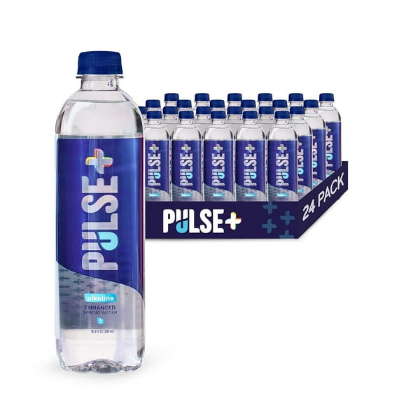 PULSE Alkaline Enhanced Spring Bottled Water, 24 x 500 ml