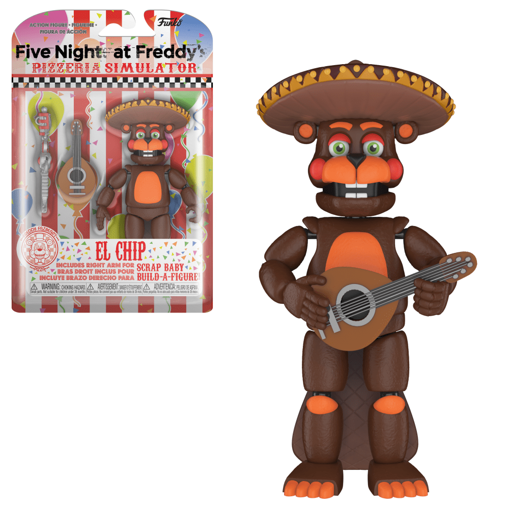 FNAF Five Nights At Freddy's EL CHIP Articulated Action Figure New 